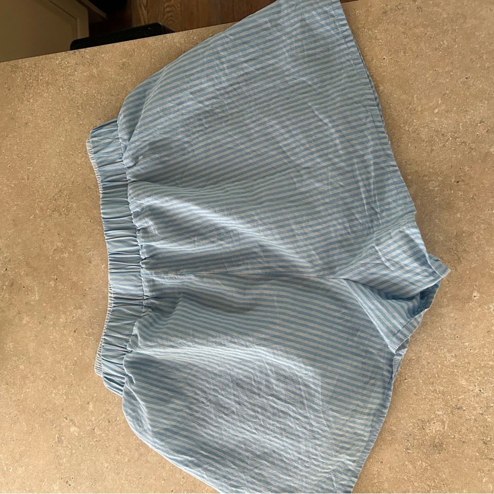 Daily Drills Blue Striped Poplin Button Down - Picture 6 of 6